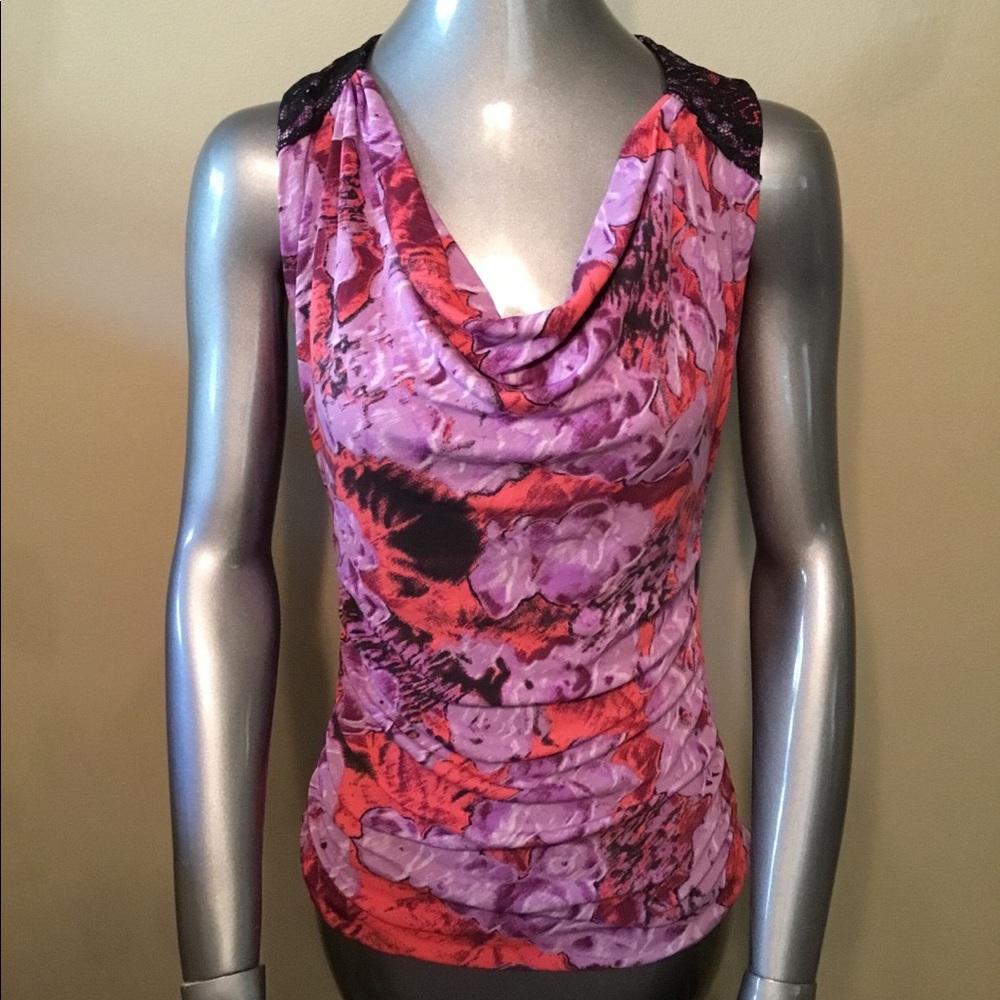 Classiques Entier floral draped silk blend blouse